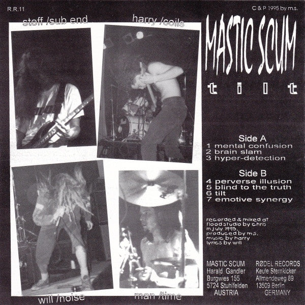 Mastic Scum : Tilt (7", EP)