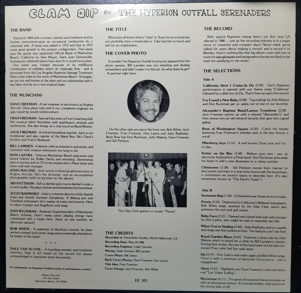 Hyperion Outfall Serenaders : Clam Dip (LP, Album)