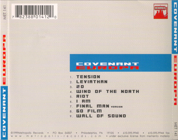 Covenant : Europa (CD, Album, RE)