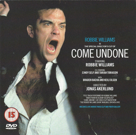 Robbie Williams : Come Undone (DVD-V, Single, Multichannel, PAL)