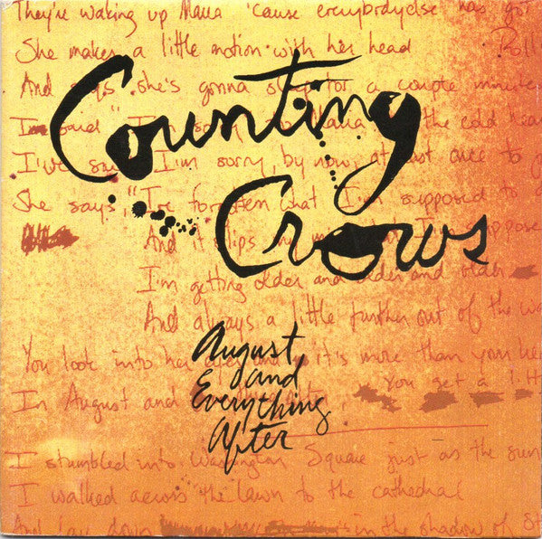 Counting Crows : August And Everything After (CD, Album, RP)