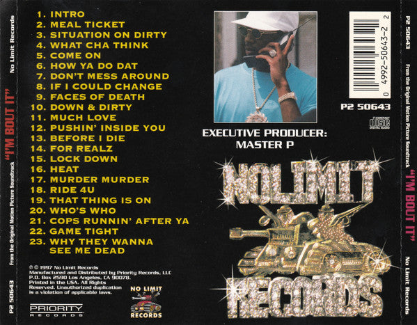 Various : (From The Original Motion Picture Soundtrack) I'm Bout It (CD, Album, Comp)