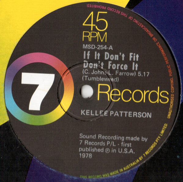 Kellee Patterson : If It Don't Fit Don't Force It (12", Single)