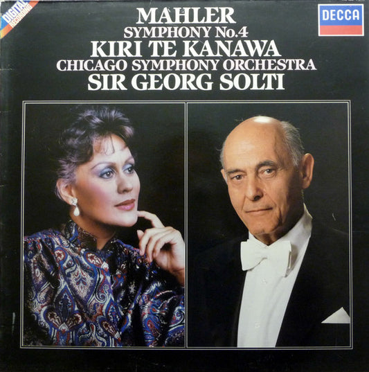 Mahler* - Kiri Te Kanawa, Chicago Symphony Orchestra, Sir Georg Solti* : Symphony No. 4 (LP)