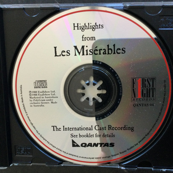 Alain Boublil & Claude-Michel Schönberg : Highlights From Les Misérables:  The International Cast Recording (CD, Promo)