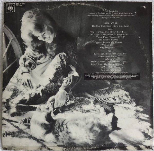 Vikki Carr : The First Time Ever (I Saw Your Face) (LP, Album)