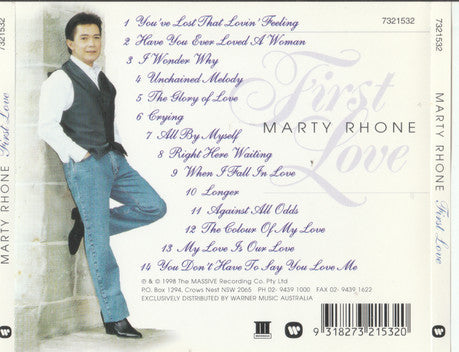 Marty Rhone : First Love (CD, Album)