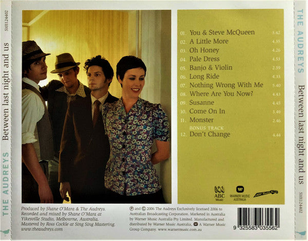 The Audreys : Between Last Night And Us (CD, Album)