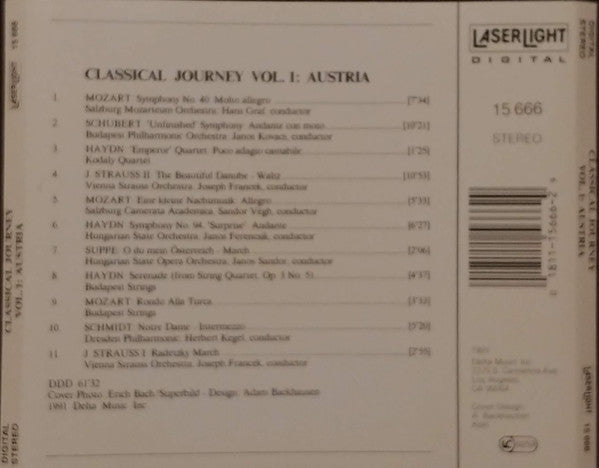 The Beautiful World Of Classical Music* : Classical Journey Vol. 1: Austria (CD, Comp)