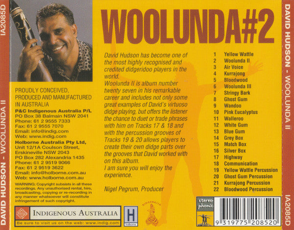 David Hudson : Woolunda II (CD, Album)