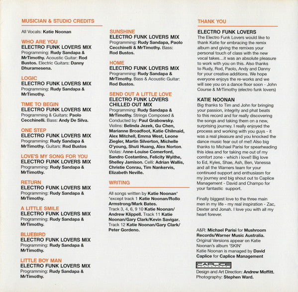 John Course & mrTimothy Present Katie Noonan : Second Skin (CD, Album, Mixed)