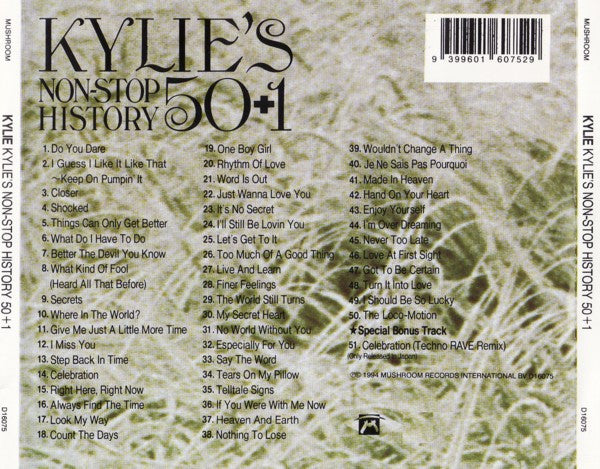 Kylie Minogue : Kylie's Non-Stop History 50+1 (CD, Comp, Mixed)
