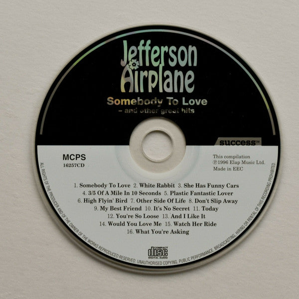 Jefferson Airplane : Somebody To Love - And Other Great Hits (CD, Comp)