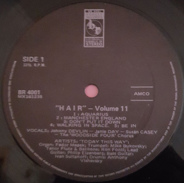 Galt MacDermot, James Rado, Gerome Ragni :  Hair The American Tribal Love-Rock Musical Volume 2 (LP, Album)