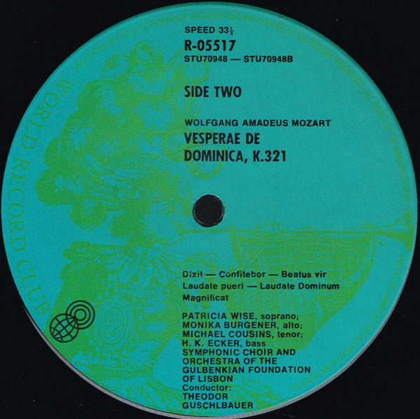 Wolfg. Amade Mozart* : Coronation Mass - Dominican Vespers (LP, Album, Club)