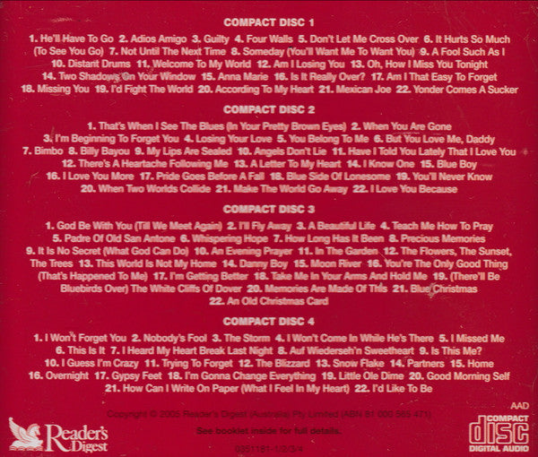 Jim Reeves : The Ultimate Collection (4xCD, Comp)