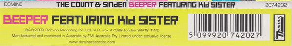 Sinden & Count Of Monte Cristal Featuring Kid Sister : Beeper (CD, Single)