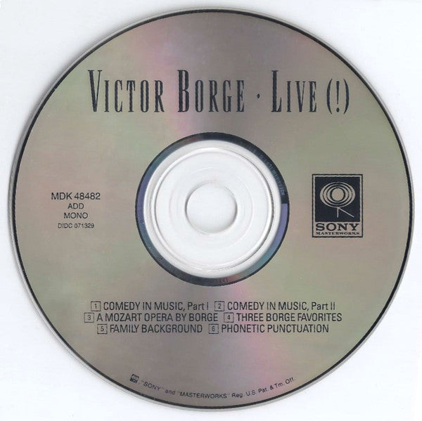 Victor Borge (2) : Live (!) (CD, Album, Mono)