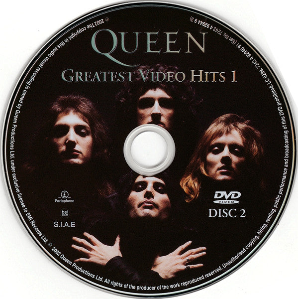 Queen : Greatest Video Hits 1 (DVD-V, Comp, Multichannel, PAL, 5.1 + DVD-V, Comp,)