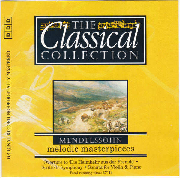 Felix Mendelssohn-Bartholdy : Melodic Masterpieces (CD, Comp, RM)