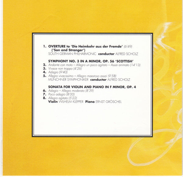Felix Mendelssohn-Bartholdy : Melodic Masterpieces (CD, Comp, RM)