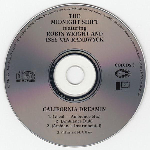 The Midnight Shift : California Dreamin (CD, Maxi)