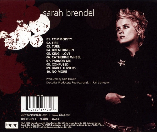 Sarah Brendel : Sarah Brendel (CD, Album, Enh)