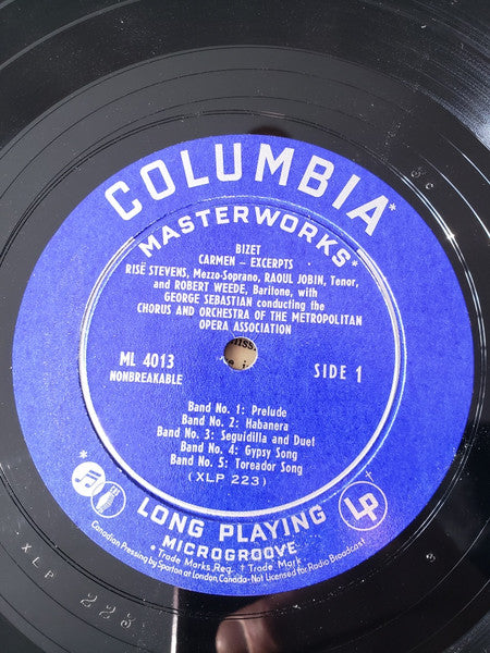 Bizet*, Chorus*  & Orch. Of The Metropolitan Opera Association* : Carmen - Excerpts (LP)