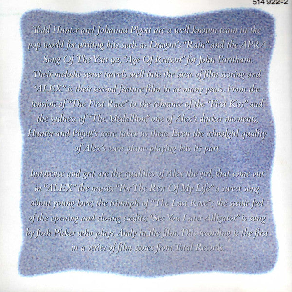 Todd Hunter : Alex (CD)