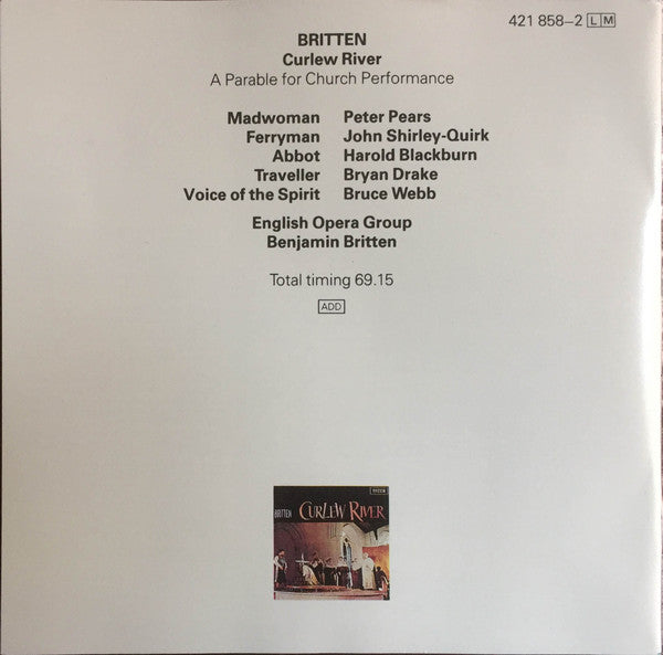 Benjamin Britten : Curlew River (CD, RE, RM)