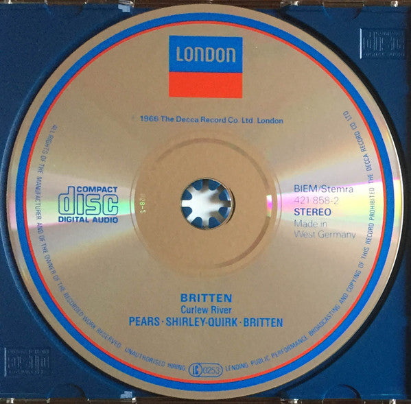 Benjamin Britten : Curlew River (CD, RE, RM)
