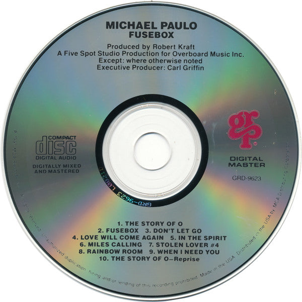 Michael Paulo : Fusebox (CD, Album)