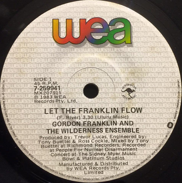Gordon Franklin And The Wilderness Ensemble : Let The Franklin Flow (7", Single)