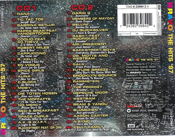 Various : Bravo - The Hits '97 (2xCD, Comp)