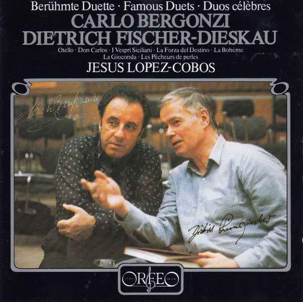 Carlo Bergonzi, Dietrich Fischer-Dieskau, Jesús López-Cobos : Berühmte Duette - Famous Duets (CD)