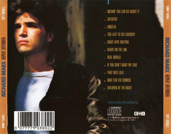 Richard Marx : Repeat Offender (CD, Album)