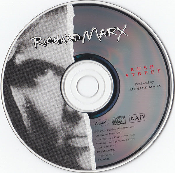 Richard Marx : Rush Street (CD, Album)