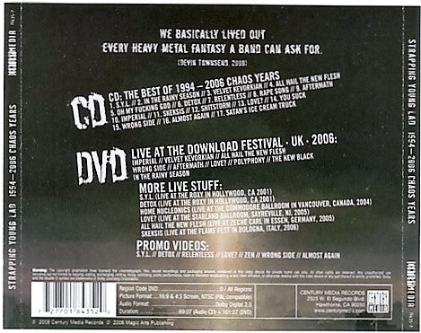 Strapping Young Lad : 1994-2006 Chaos Years (CD, Comp + DVD, NTSC, PAL)