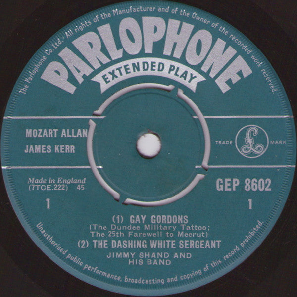Jimmy Shand And His Band : Dancer's Delight (7", EP, Gre)