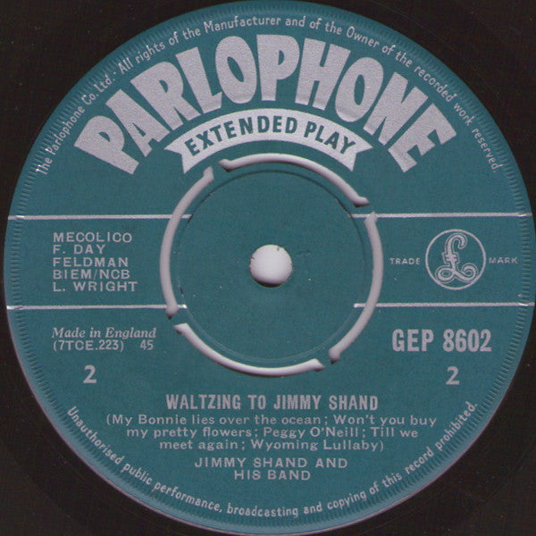 Jimmy Shand And His Band : Dancer's Delight (7", EP, Gre)