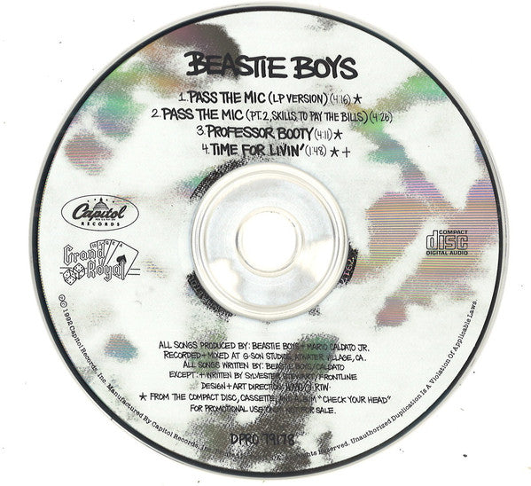 Beastie Boys : Pass The Mic (CD, Single, Promo)