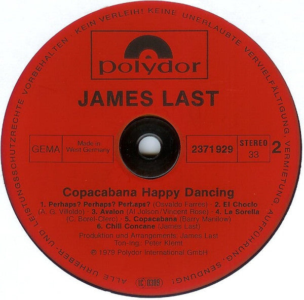 James Last : Copacabana Happy Dancing (LP, Album)