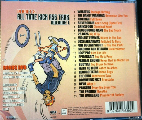Various : Planet X All Time Kick Ass Trax Volume 1 (CD, Comp + DVD)