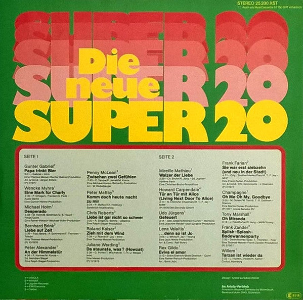 Various : Die Neue Super 20 (LP, Comp)