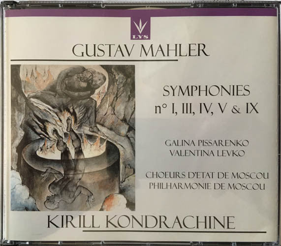 Gustav Mahler – Kiril Kondrashin, Galina Pisarenko, Валентина Левко, Московский Хор, Moscow Philharmonic Orchestra : Symphonies N° I, III, IV, V & IX (6xCD, Comp)