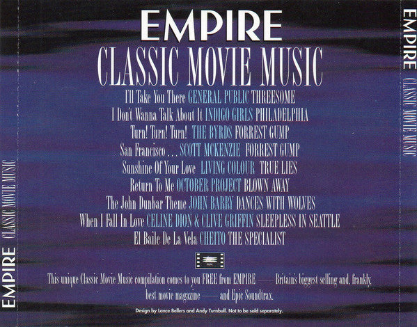 Various : Classic Movie Music (CD, Comp)