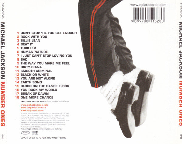 Michael Jackson : Number Ones (CD, Album, Comp, Bad)