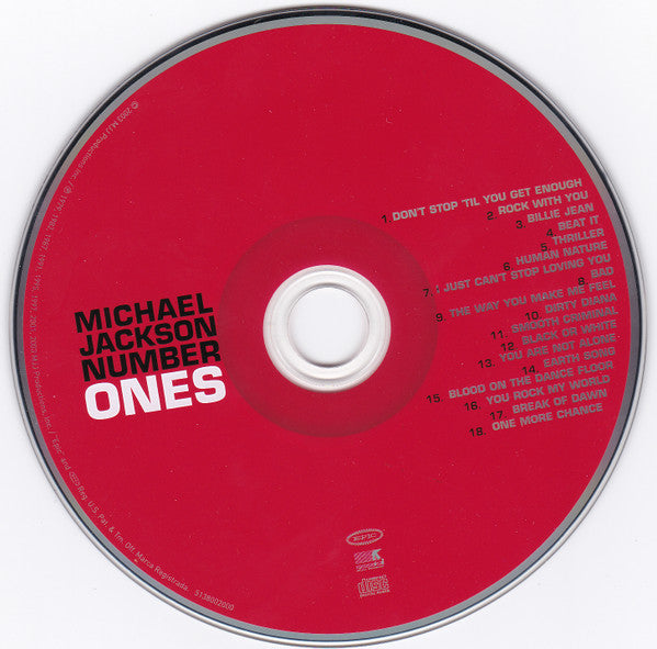 Michael Jackson : Number Ones (CD, Album, Comp, Bad)