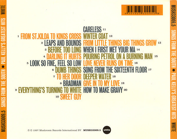 Paul Kelly (2) : Songs From The South - Paul Kelly's Greatest Hits (CD, Comp)