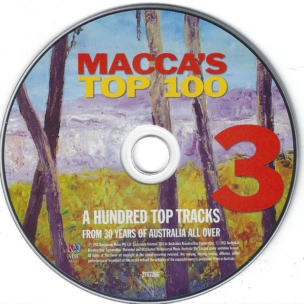 Various, Ian McNamara : Macca's Top 100 - A Hundred Top Tracks From 30 Years Of Australia All Over (CD, Album, Comp)